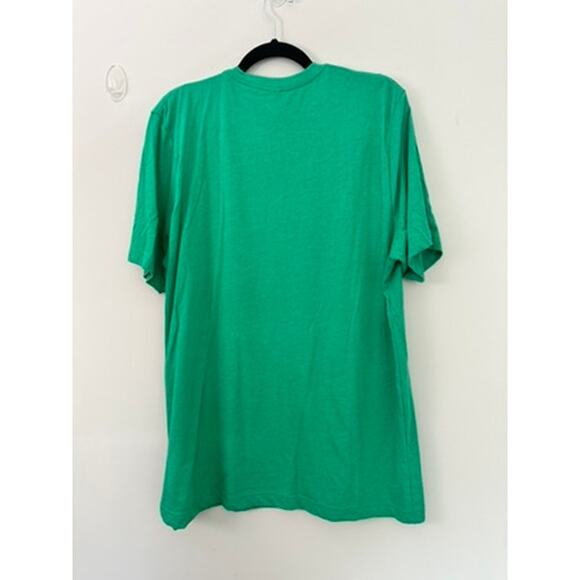 Green Shamrock XL T-Shirt Black Gold Leopard Print St. Patricks Day Tee Crewneck - Picture 4 of 4